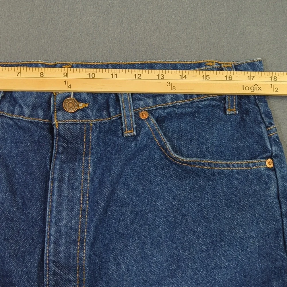 Levi's VTG Jeans Men's 38x32 Fits 35x32 Blue 517 Orange Tab Boot Made In USA 90s